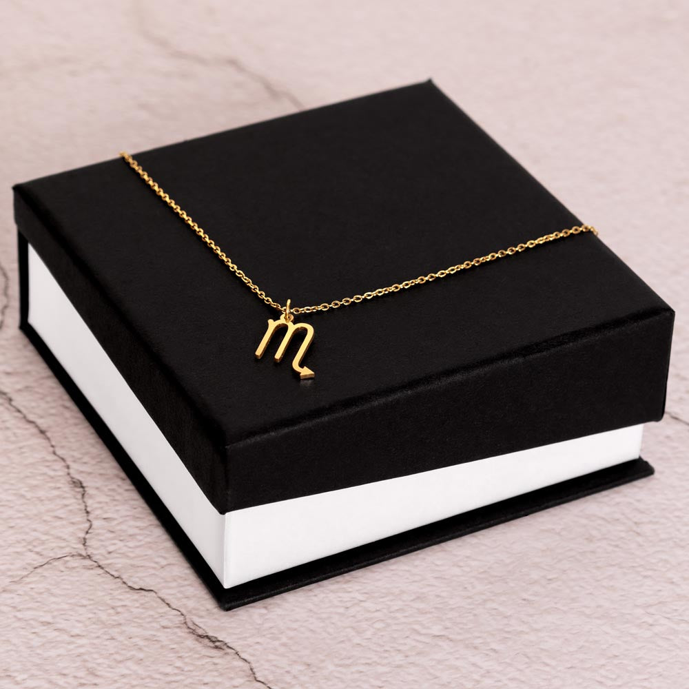 Zodiac Scorpio with 18-karat yellow gold finish