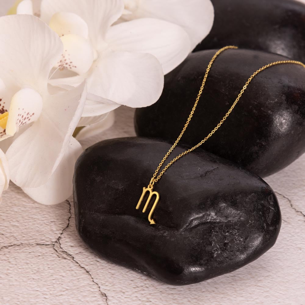 Zodiac Scorpio with 18-karat yellow gold finish