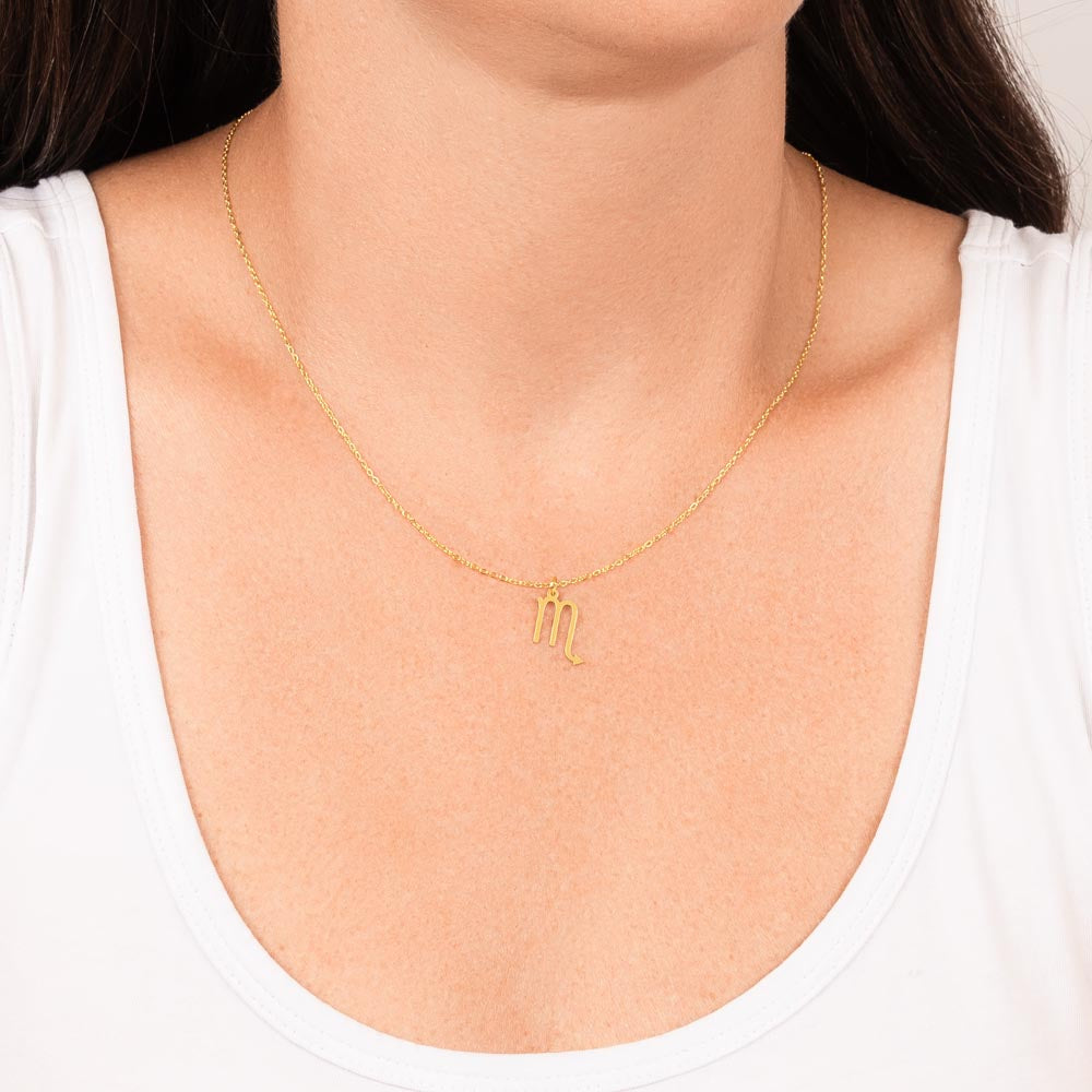 Zodiac Scorpio with 18-karat yellow gold finish