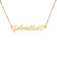 Child necklace with name in heart shape